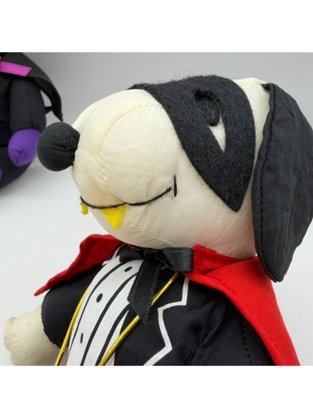 VTG Snoopy Halloween plush toys small Dracula Witch Whitmans Candy mini nylon - Picture 4 of 13